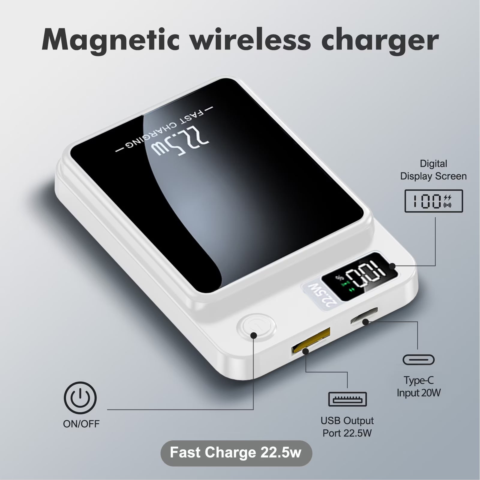 Magnetic Wireless Power Bank