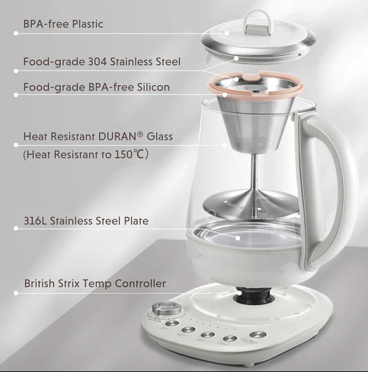 Tea Maker, Electric Kettle for Coffee and Tea Brewer