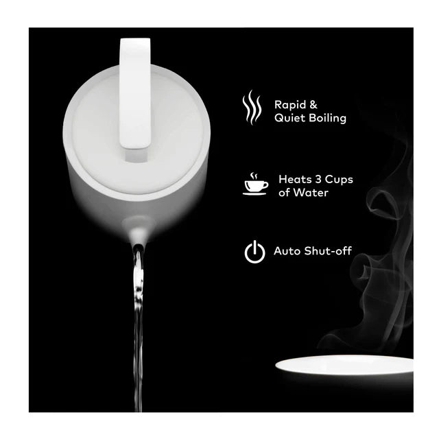 Electric Lightweight Pour-over Kettle for Coffee And Tea, Matte White